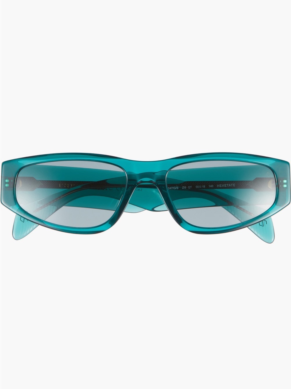 rag & bone 55mm Oval Sunglasses in Teal NWT